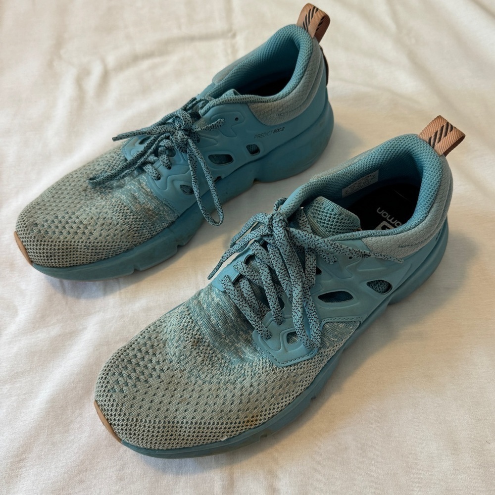 SALOMON Women's 9.5 Predict SOC 2 Running Athletic Shoes Crystal Blue/Delphinium